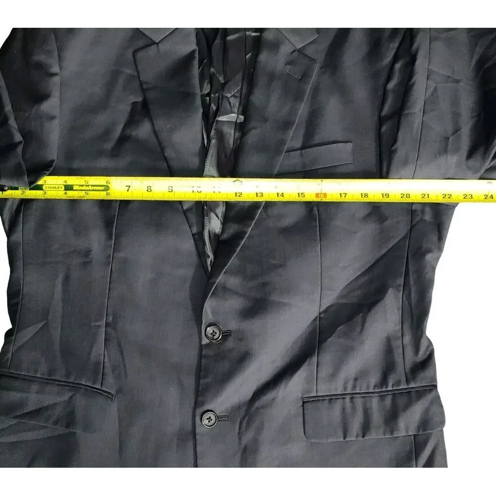 Ralph Ralph‎ Lauren Wool Sport Coat Gray Size 43R Mens Jacket Blue Label